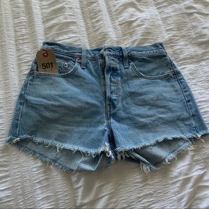 Levis 501 high-waisted shorts